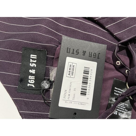 JGR & STN Gigi Vest Top in Pinstripe - Picture 5 of 5